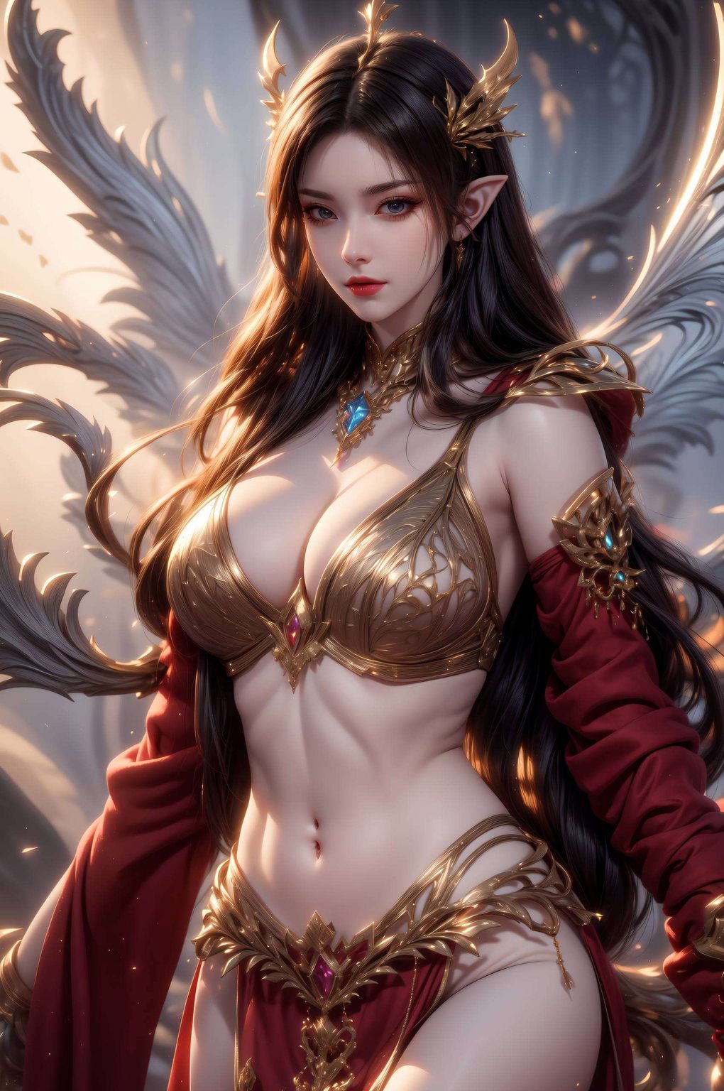 壁纸上的她战斗姿态英姿飒爽她的美