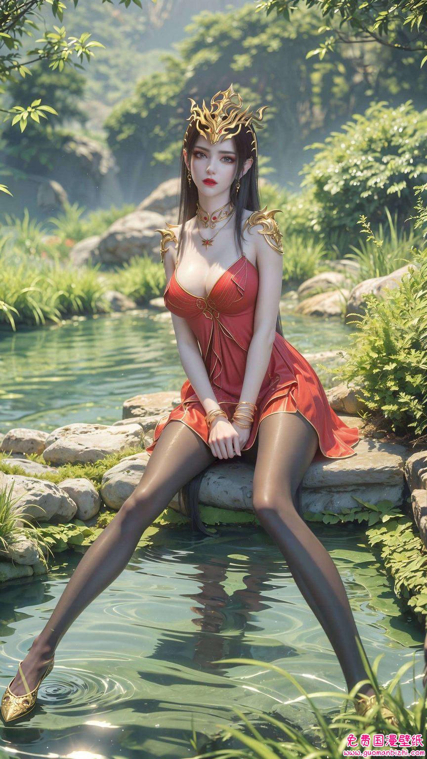 是不是觉得心跳加速了呢？快来感受国漫女神的魅力吧！💕 小调皮们今天给大家带来一款超炫的国漫壁纸大放送！🎉 是不是已经迫不及待想要换上美杜莎女王的光脚壁纸啦？😍 斗破苍穹里的这位蛇女大人
