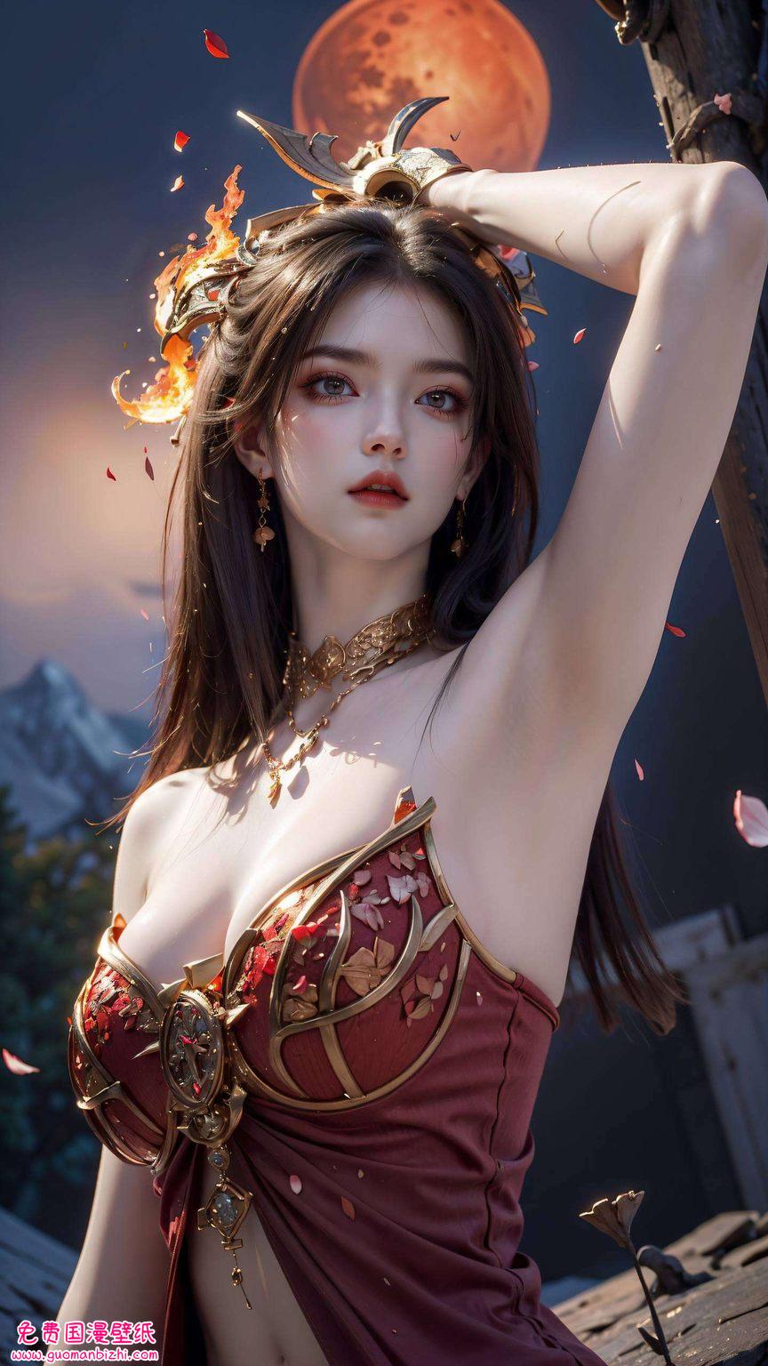 今天给大家带来一款斗破年番的美杜莎女王壁纸哦！这位美杜莎女王不仅眼神犀利嘿