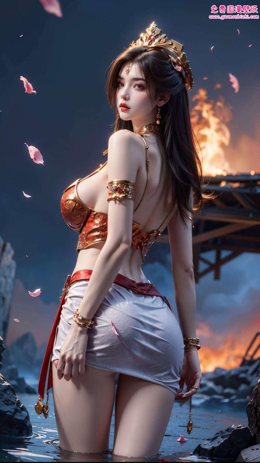 她是《斗破苍穹》中的神秘蛇女每当她的形象跃然于手机壁纸