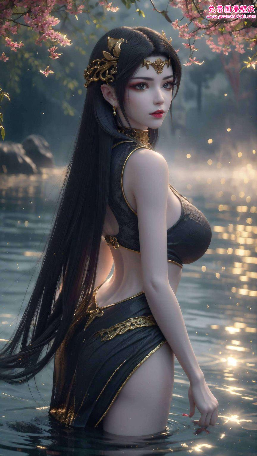 她那冷艳的美杜莎眼神如同国漫中的璀璨星辰