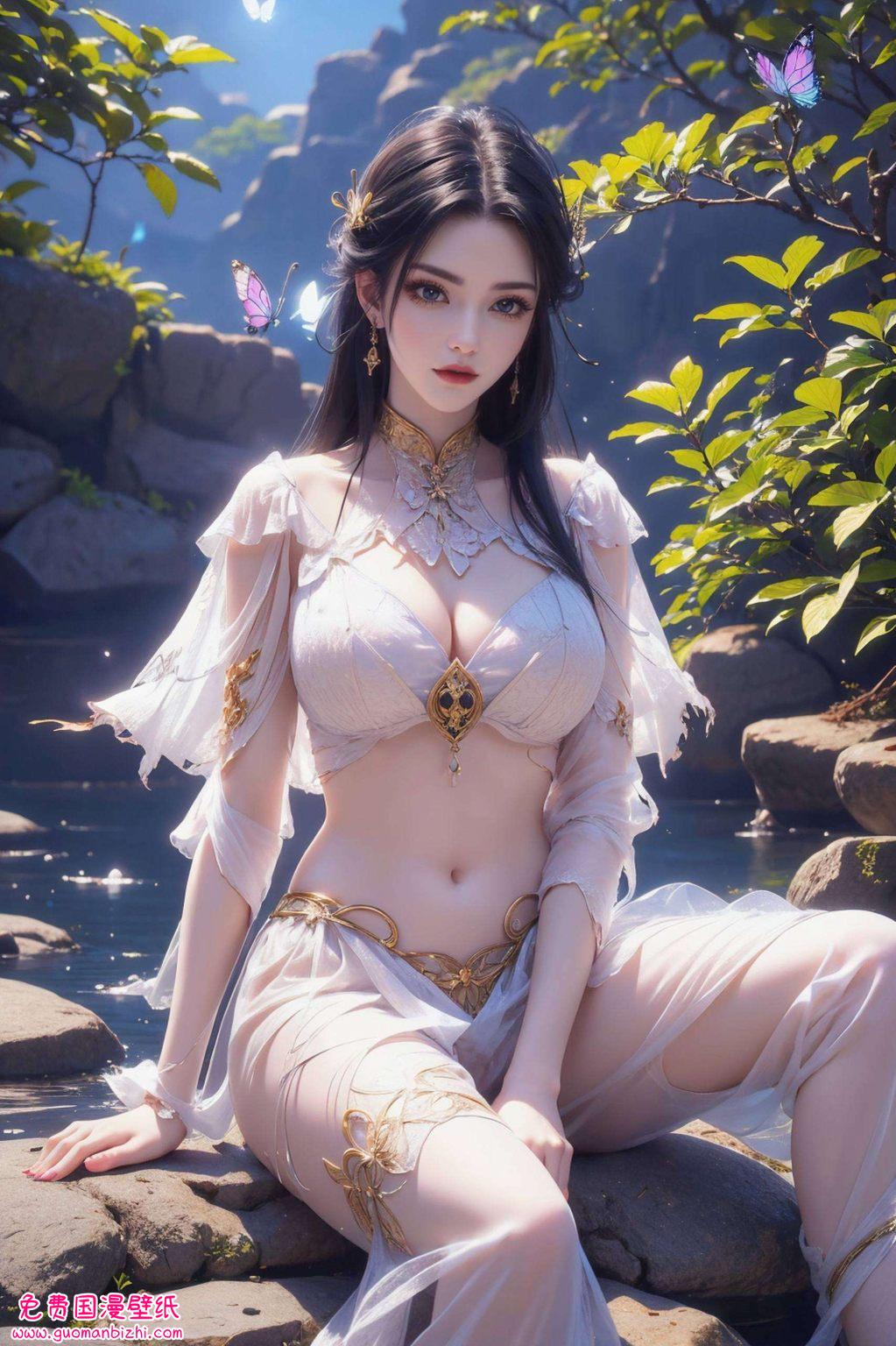 美杜莎冷艳高贵此壁纸集美杜莎、彩鳞、七彩吞天蟒等元素于一身