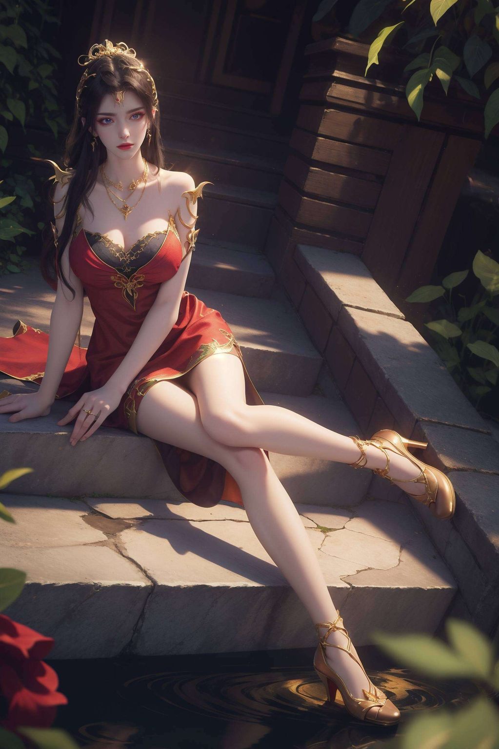 而我们她的身后