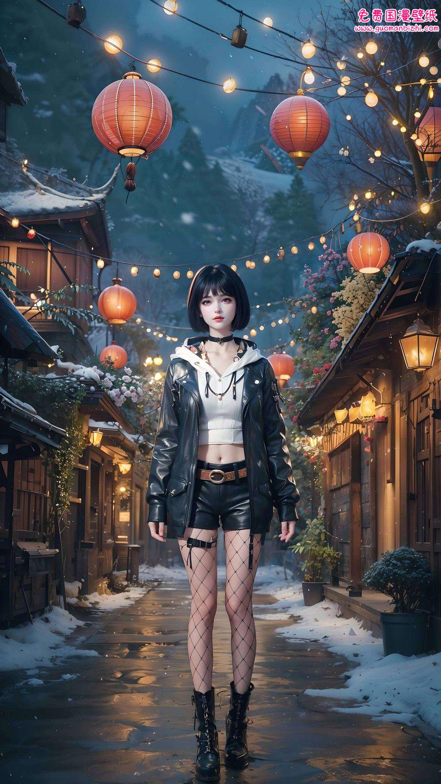 这位国漫女神漫步在国漫的绚丽世界里