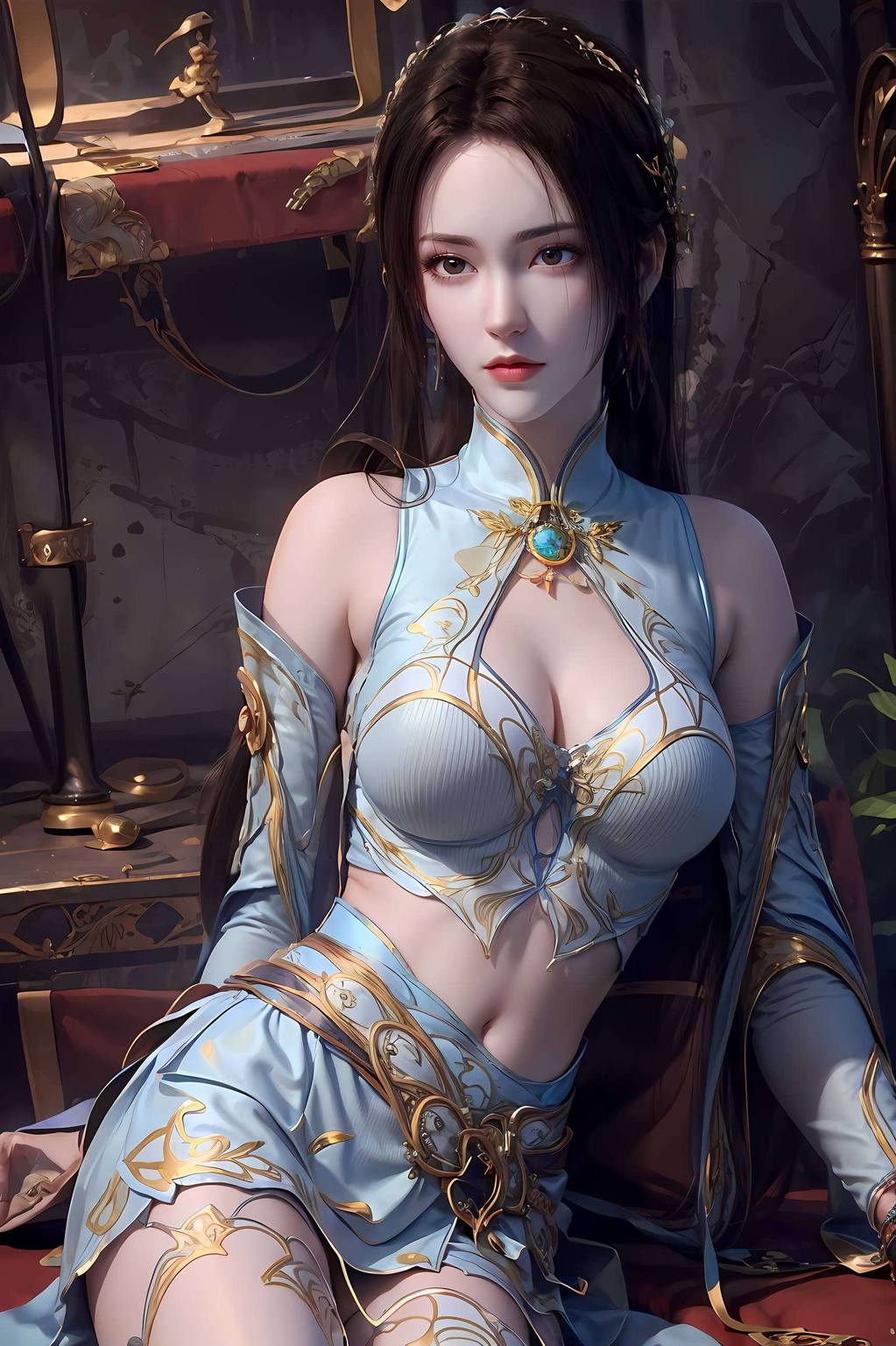 跃然于AIGC壁纸之上让每一次滑动都仿佛漫步于古典玄幻的画卷之中