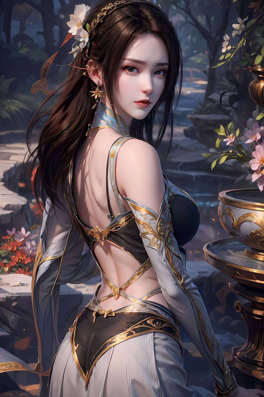 以其独特的气质和唯美形象成为了无数动漫迷心中的女神