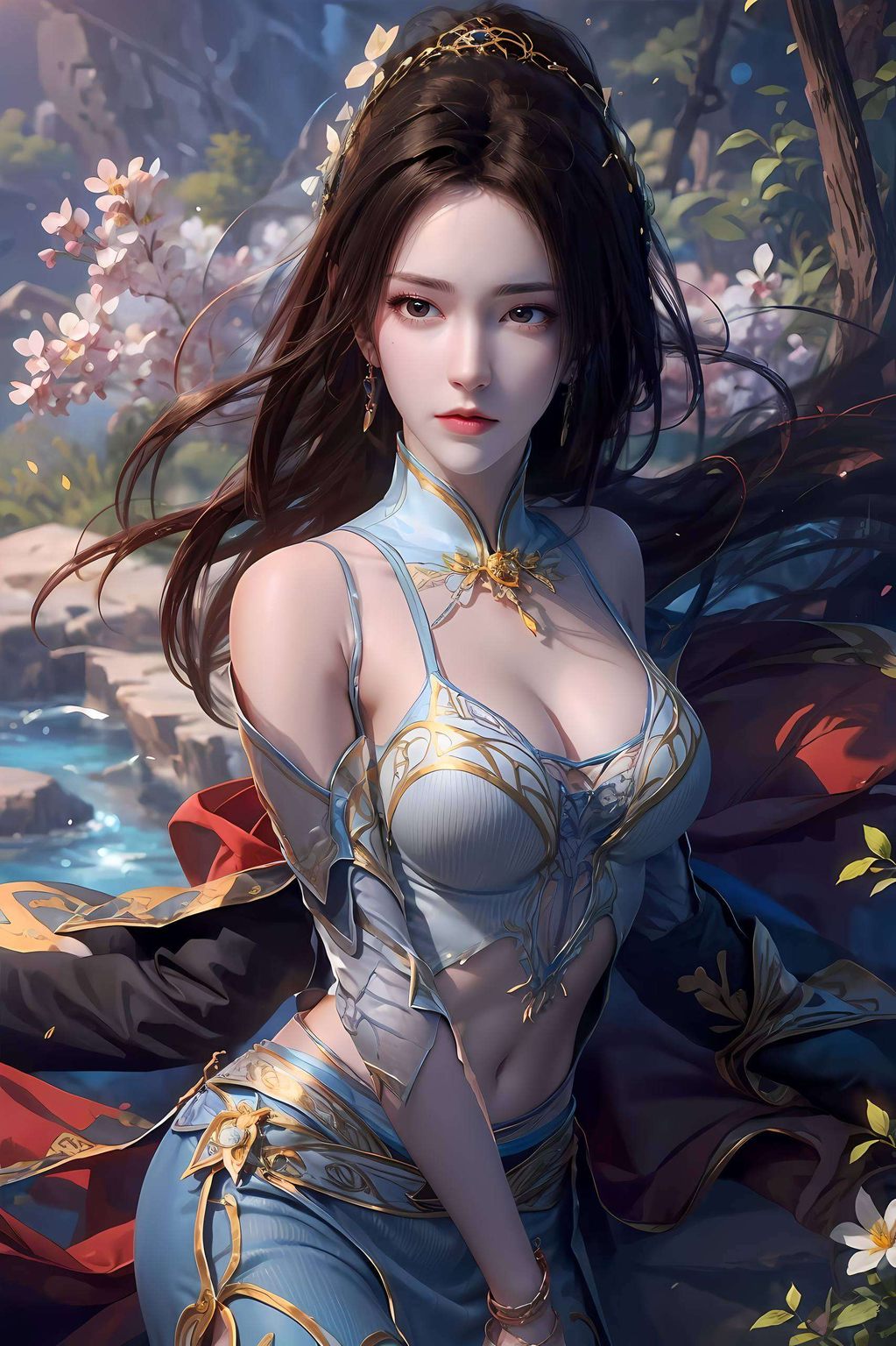 在纳兰嫣然的世界里着一袭云岚宗的素雅长裙