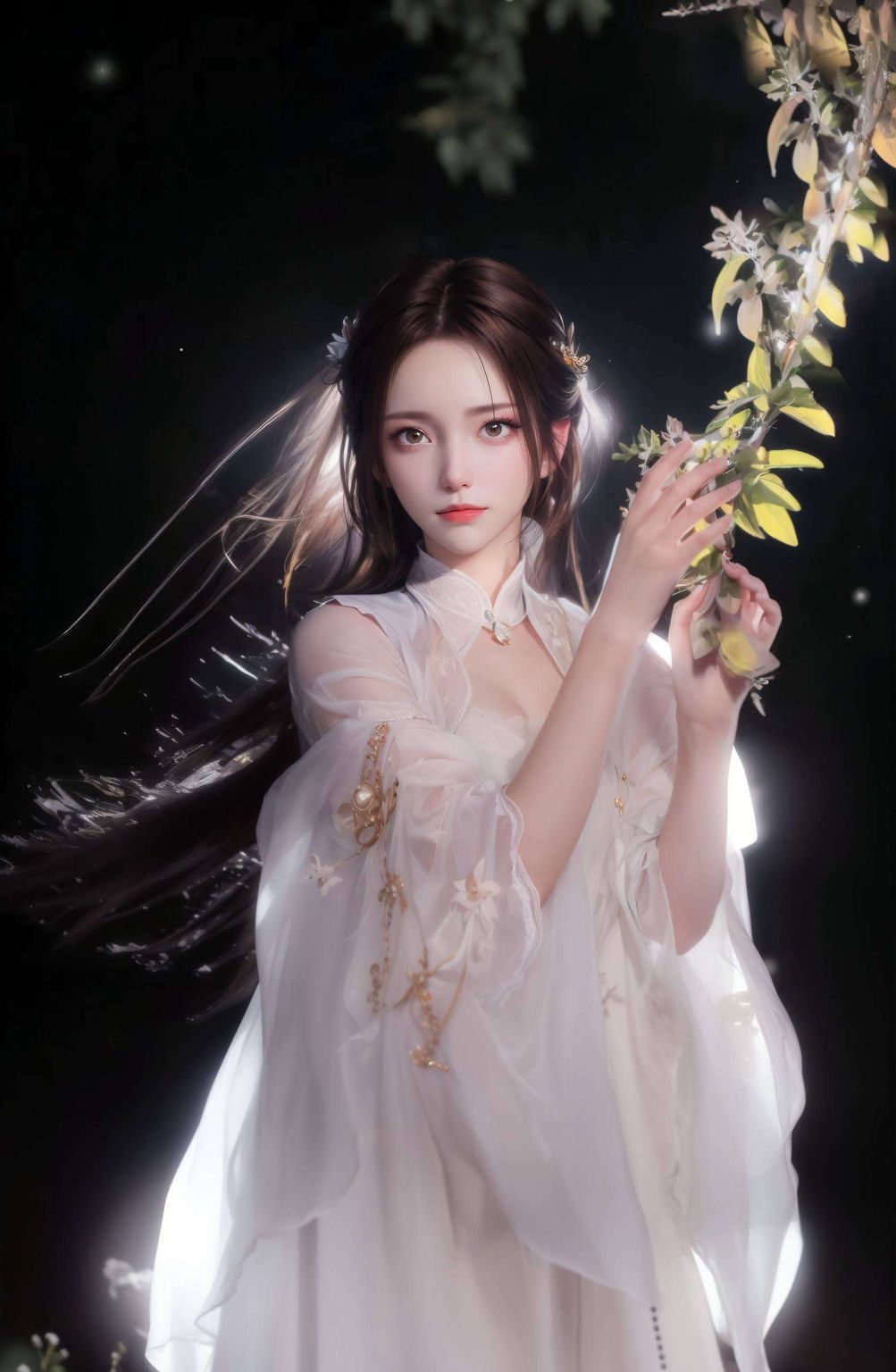 每一次出现都让人眼前一亮她的风采如同苹果炫彩壁纸般耀眼