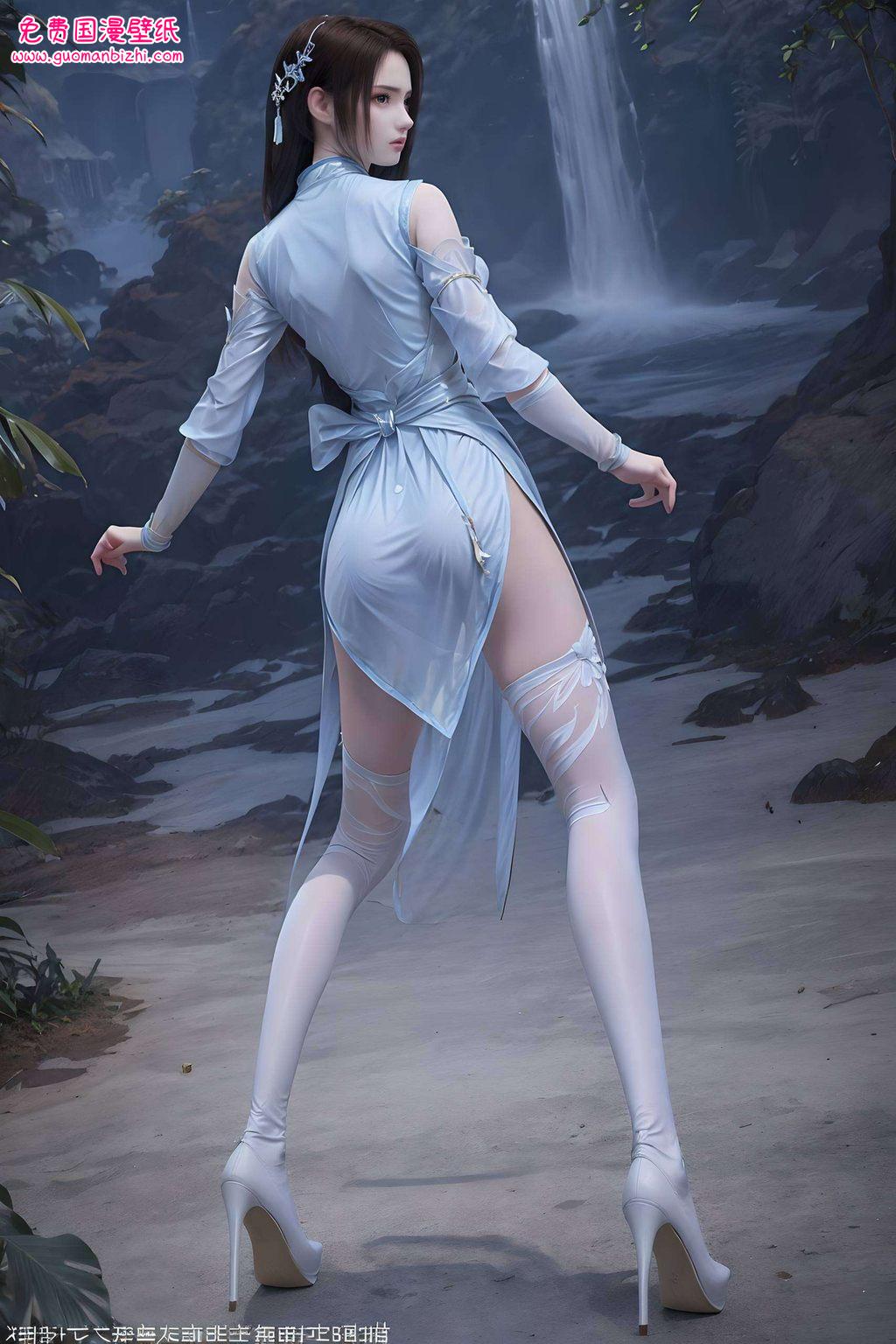 令人陶醉在这国漫美女的清新脱俗之中以其独特的炫彩魅力