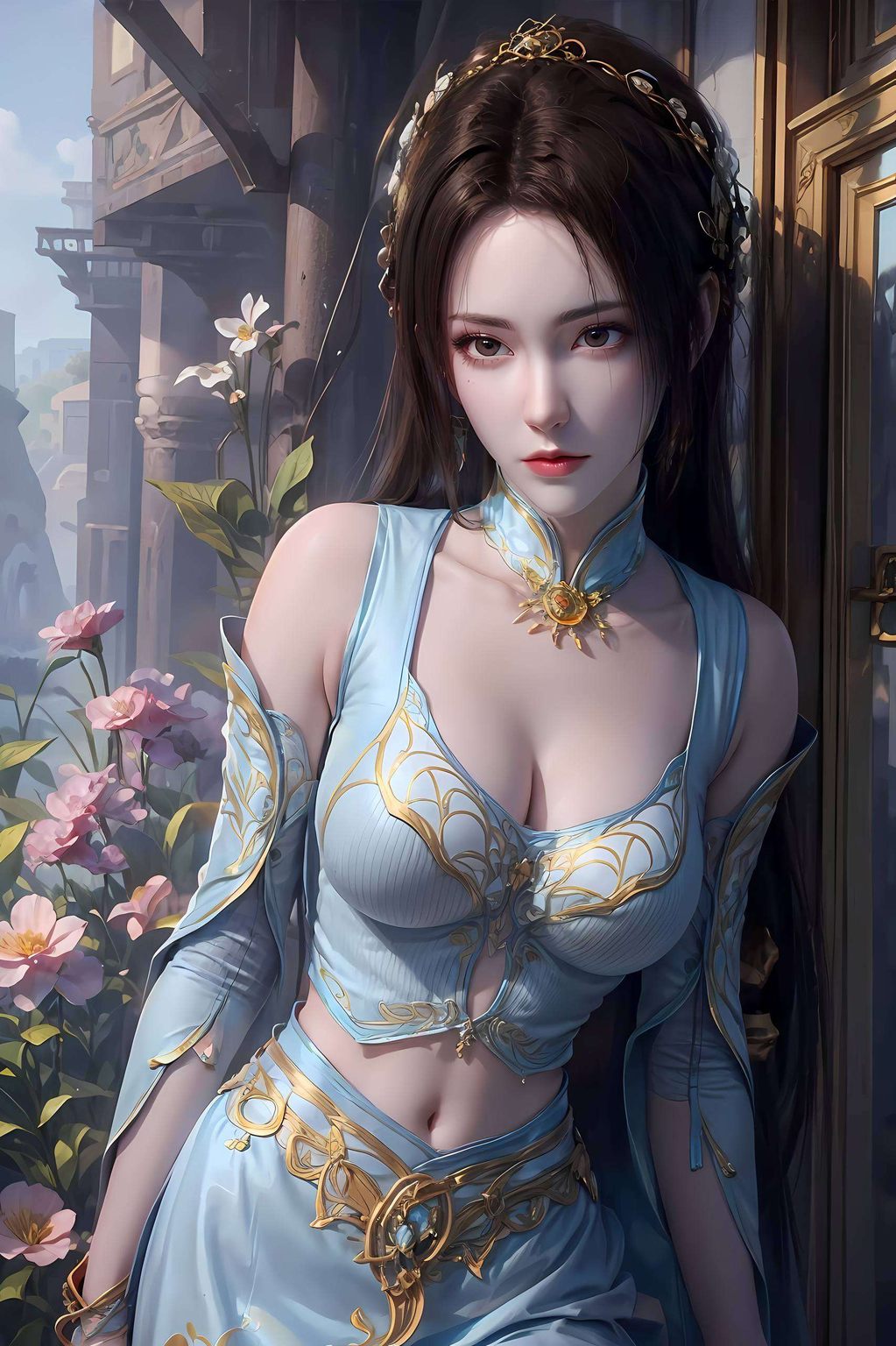仿佛藏着无尽的故事用她的美