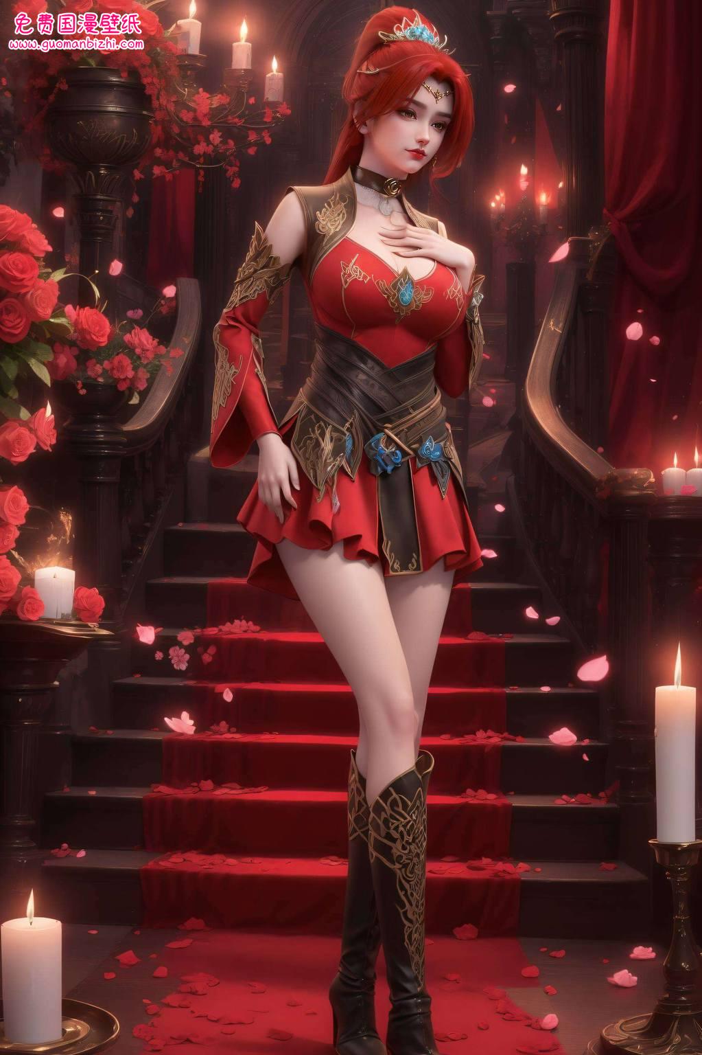 唐火儿的灵动身影在斗破苍穹的背景下舞动