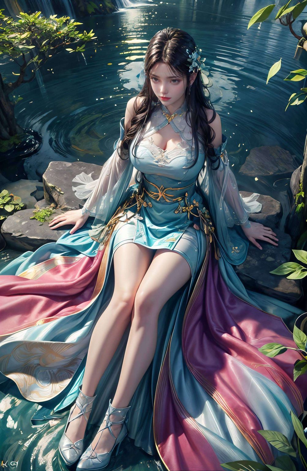 这款AI创作的壁纸都能感受到那份来自古族的神秘魅力