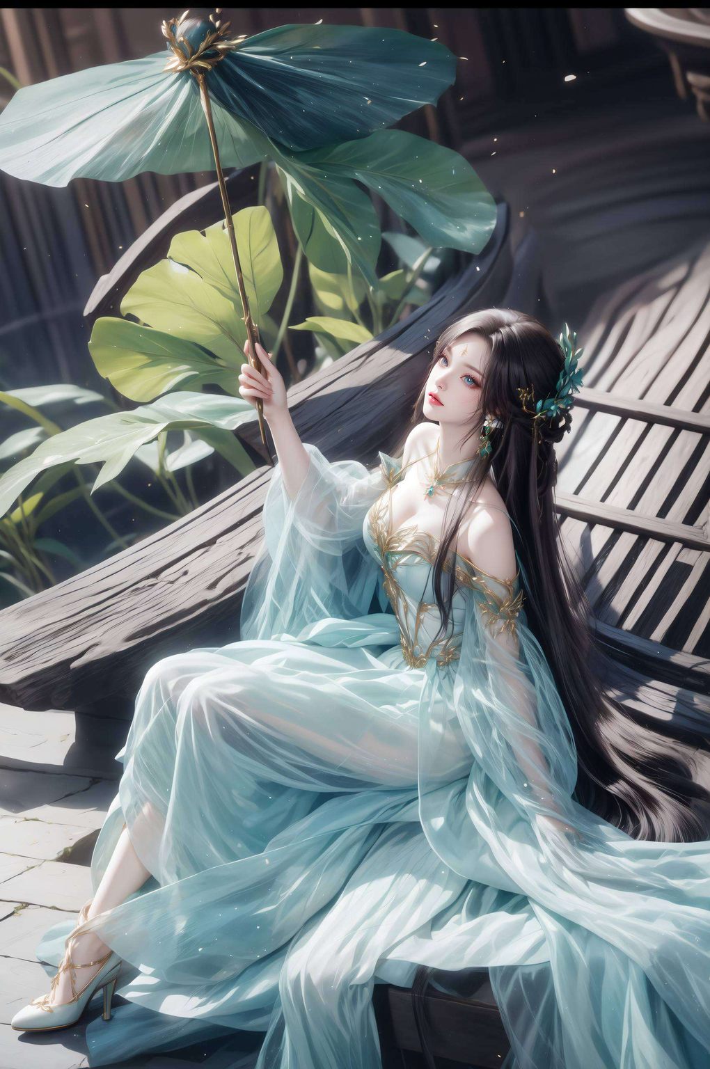 她的每一个眼神让那份独特的玄幻之美