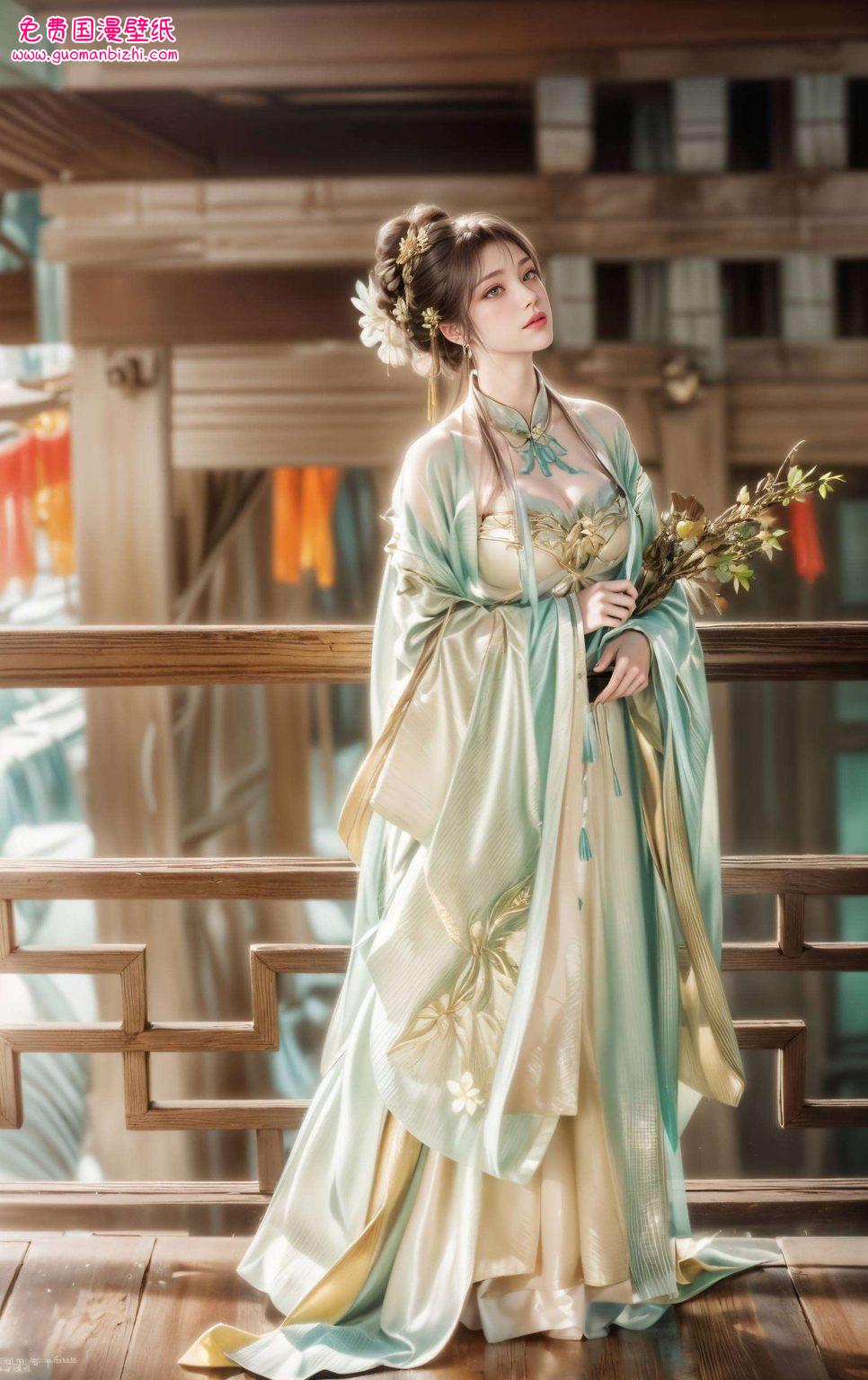 一袭古装飘逸这位古族千金不仅国漫界女神
