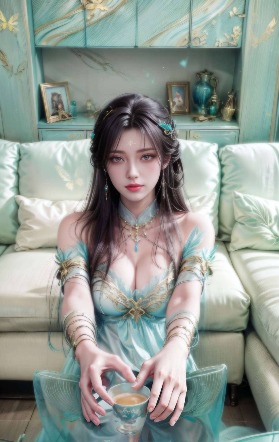 今儿给大家带来一款文艺与玄幻的跨界碰撞——AI创作的极简壁纸每日份的羡慕嫉妒恨