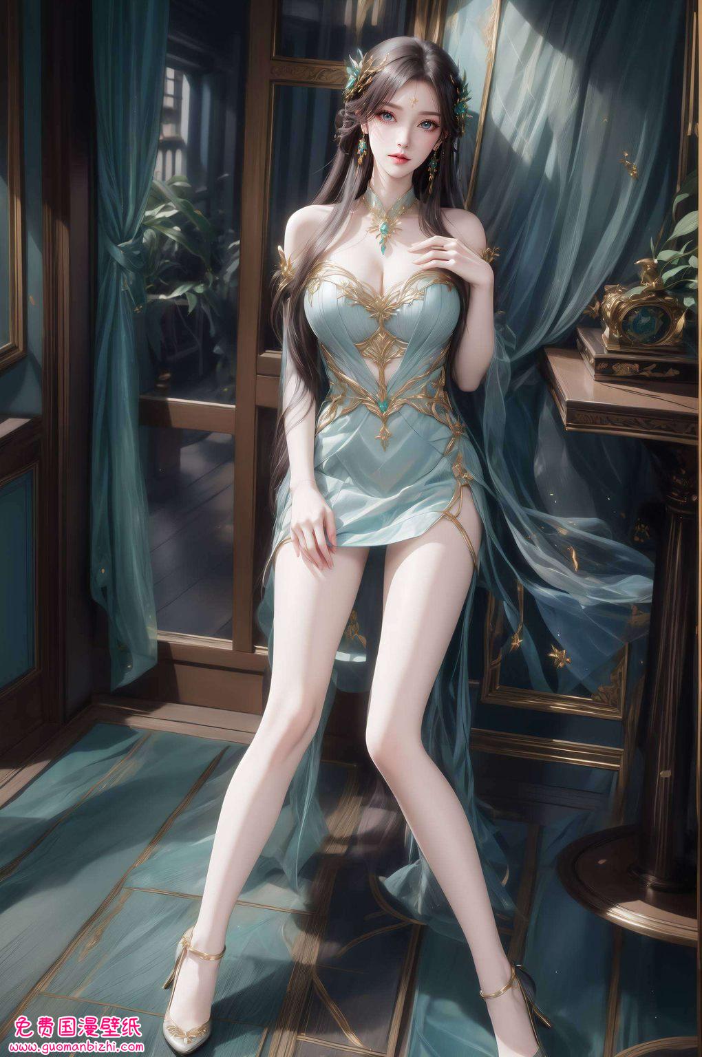 这苹果炫彩壁纸上的萧薰儿她不仅是古族国漫中的女神级美女