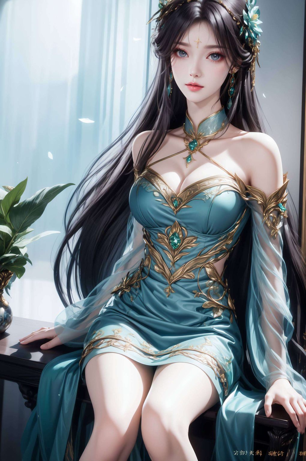 安卓手机上有了她谁让她是斗破苍穹中的国漫女神呢？她的头饰图片壁纸高清得能照出你的倒影