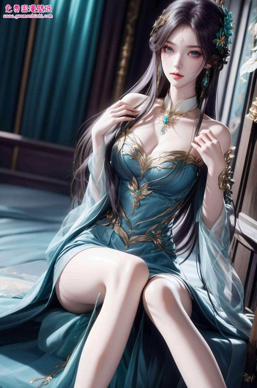 她的眼眸深邃如同星空
