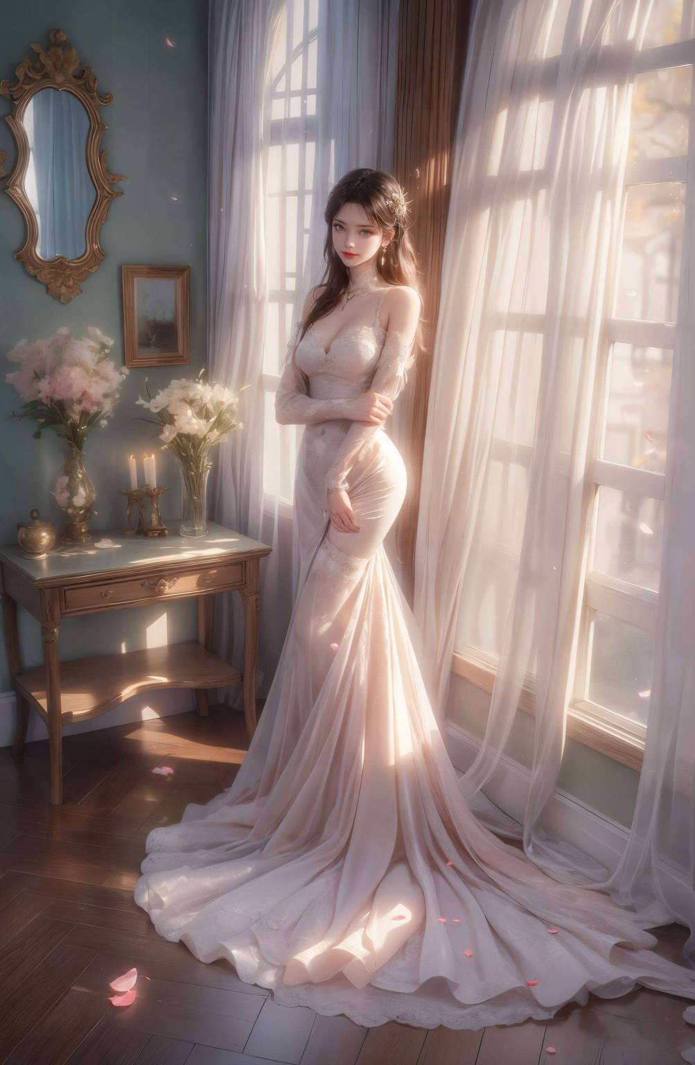 作为古族千金既有着古典美女的温婉