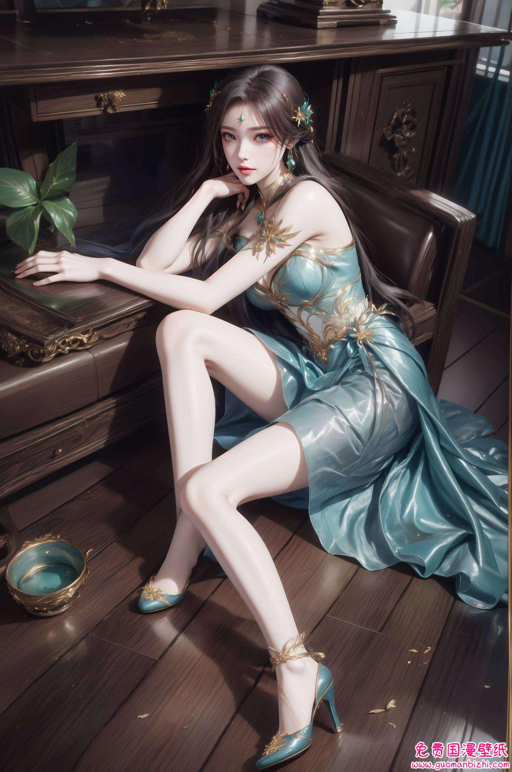 她是国漫的女神静静地绽放在斗破苍穹的画卷上