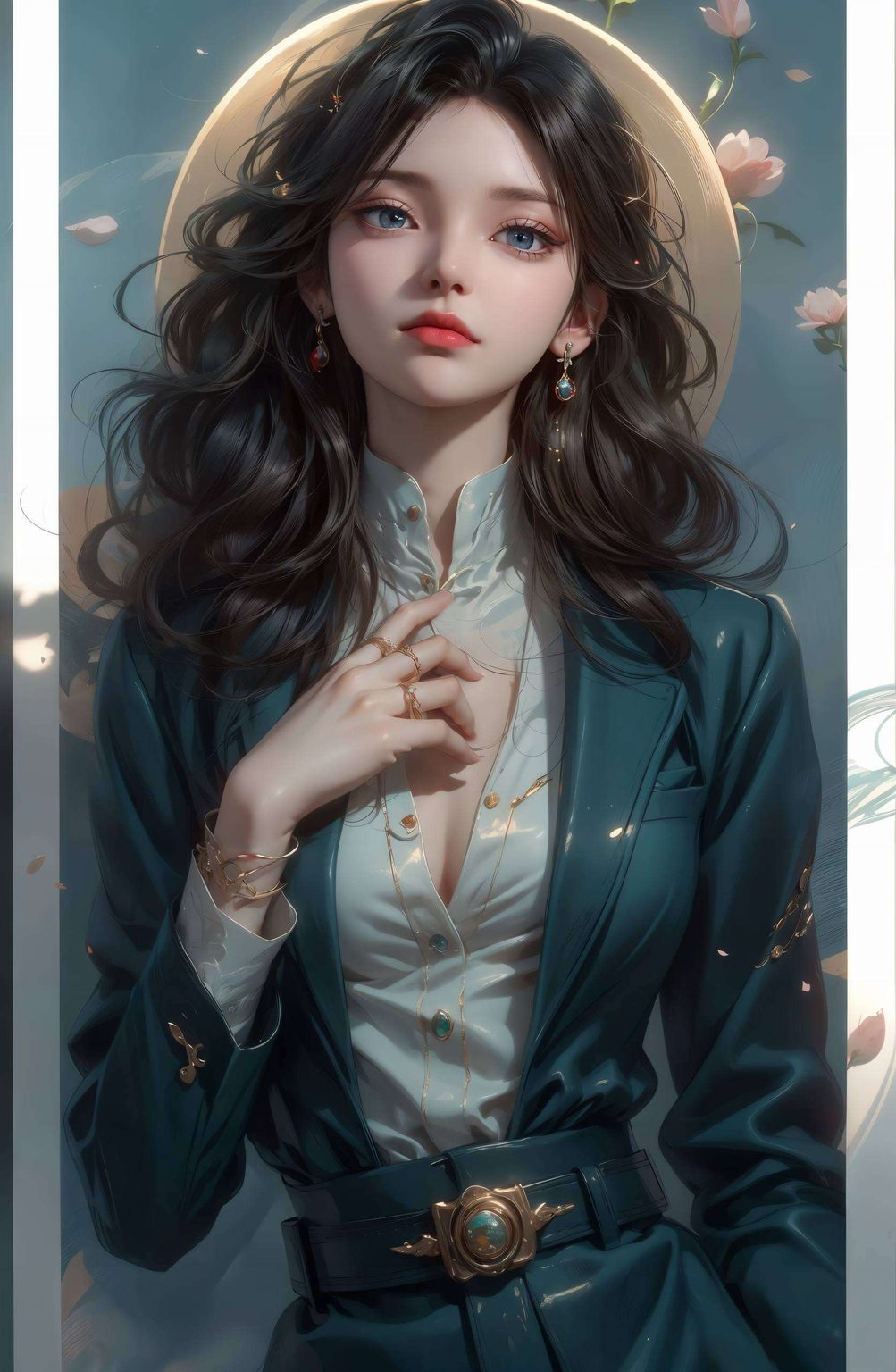 如同紫色壁纸般柔和护眼她的美
