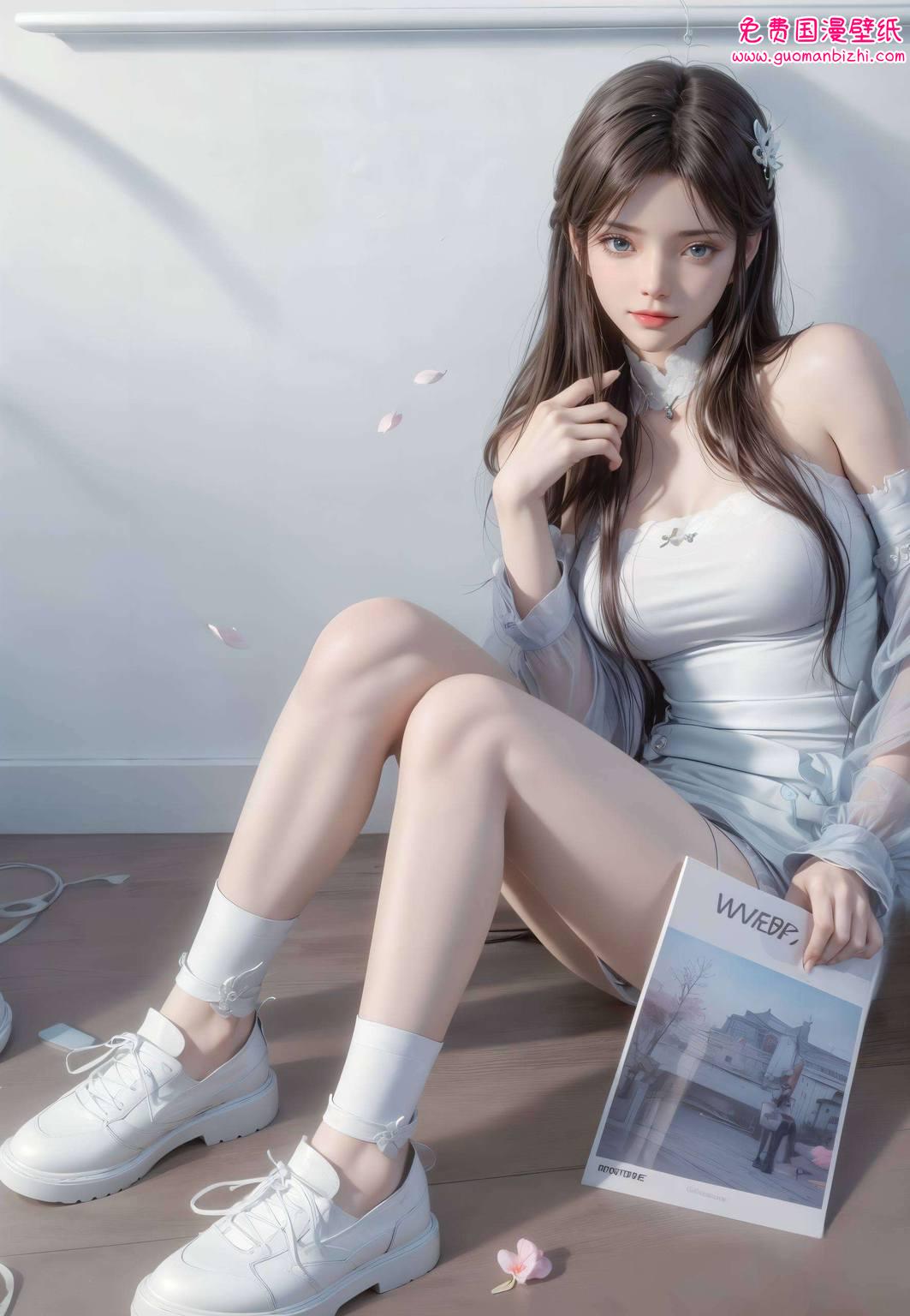 以一袭华裳映衬着壁纸上的炫彩都是熏儿形象的优雅展示