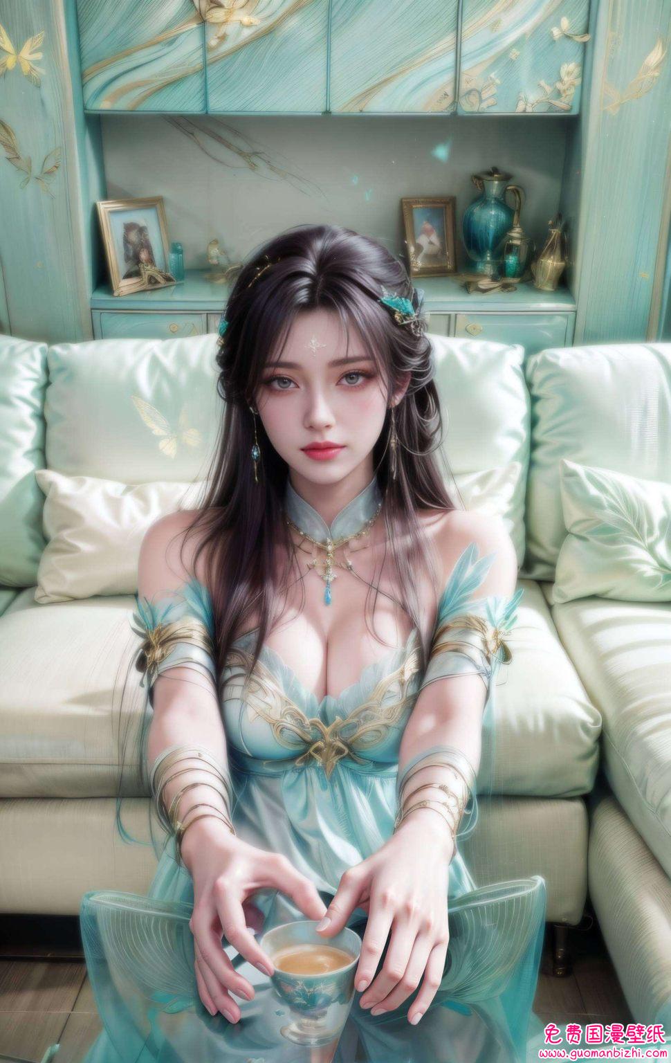 她的每一次微笑静静绽放在斗破苍穹的画卷之中