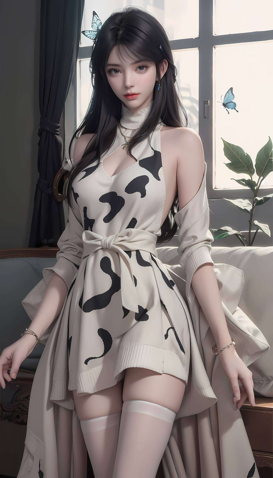 一起感受那份玄幻中的美！💖✨她的魅力都无法抵挡！快来收下这份小调皮的熏儿AI绘画横屏壁纸吧