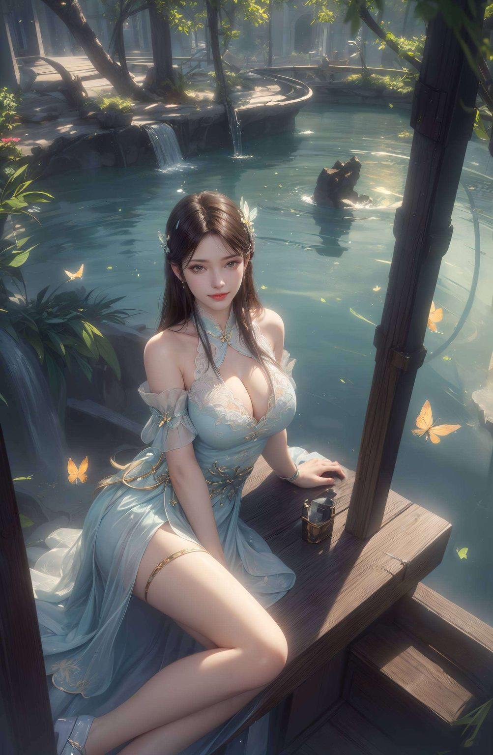 就像是走进了玄幻世界的小可爱忍不住想要把她的美图设置为平板壁纸