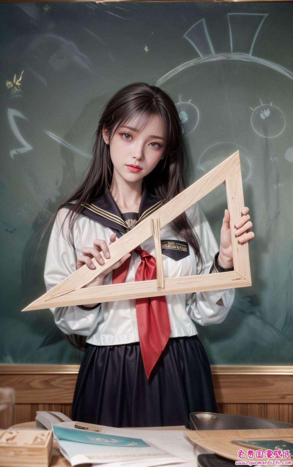 在这绚烂的苹果炫彩壁纸中让她在国漫界独树一帜