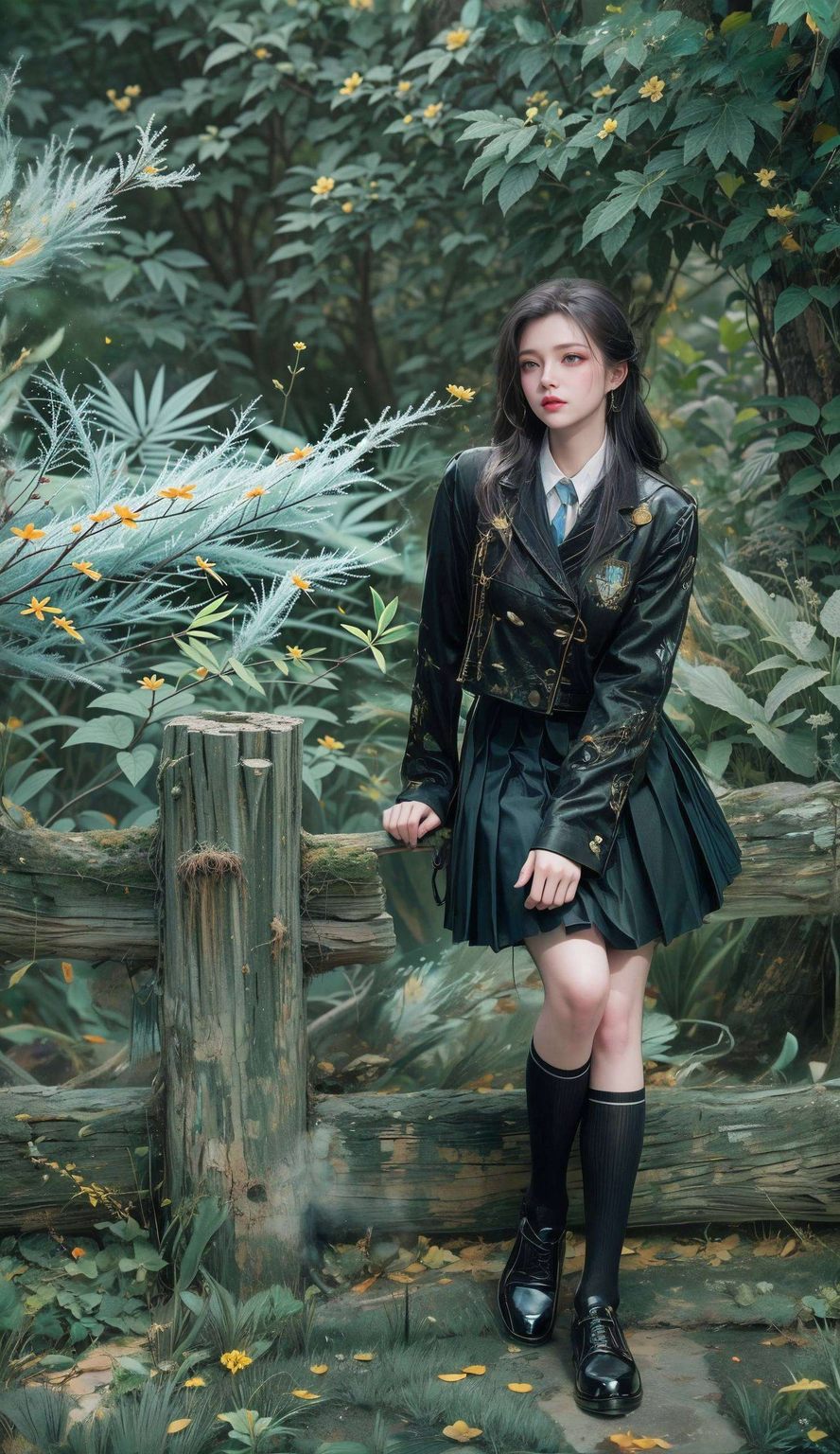 她的美在这绚烂的像素世界中