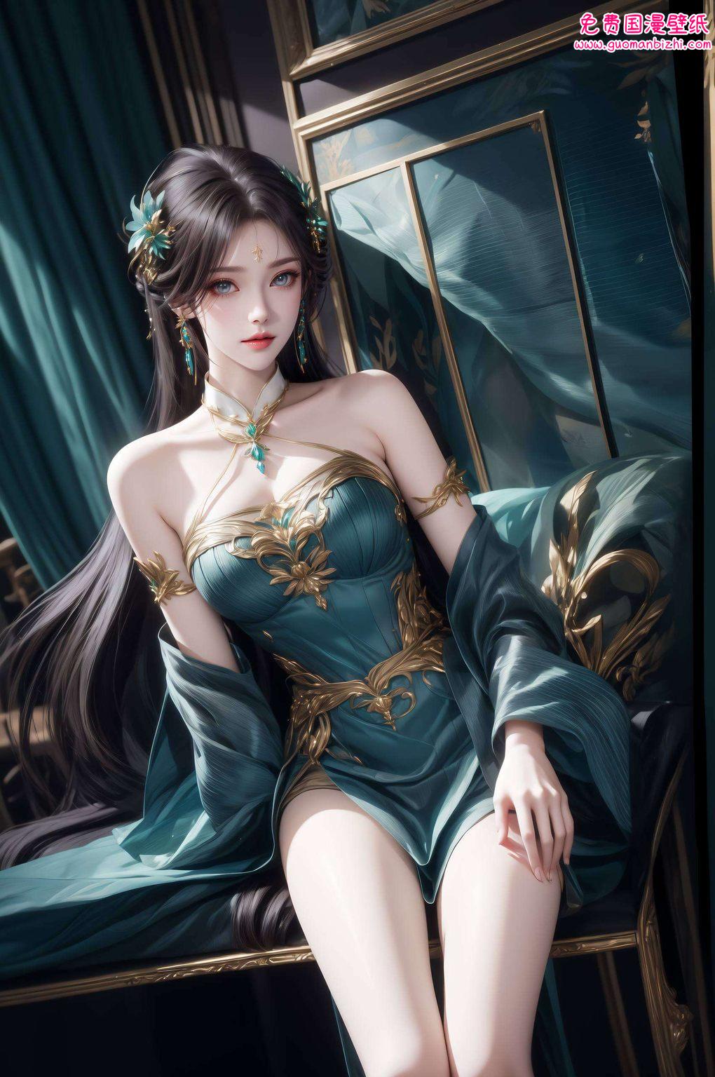 那便是融合了国漫之光《斗破苍穹》中的萧薰儿由AI巧夺天工绘制的苹果炫彩系列