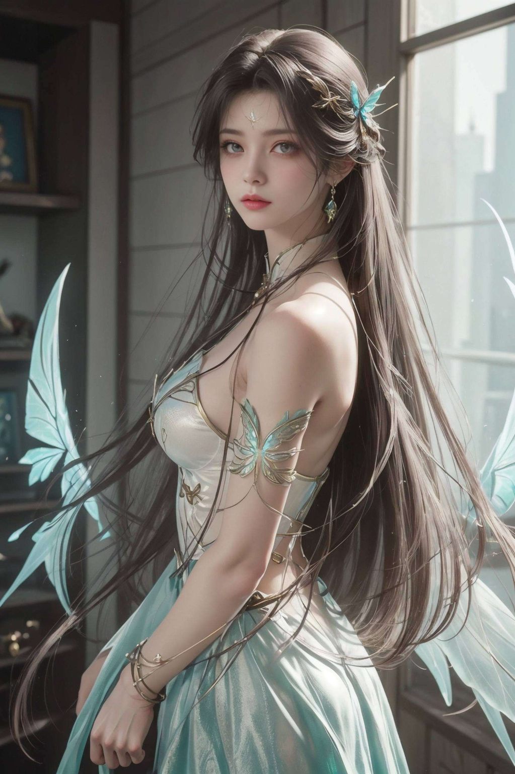 古族千金跃然屏上