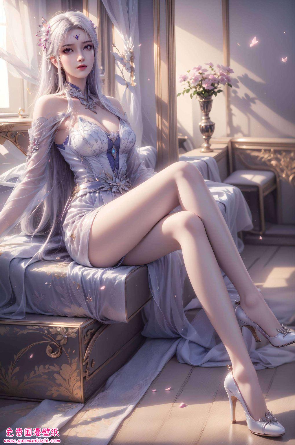 小医仙那如诗如画的身影搭配上斗破苍穹的壮阔背景