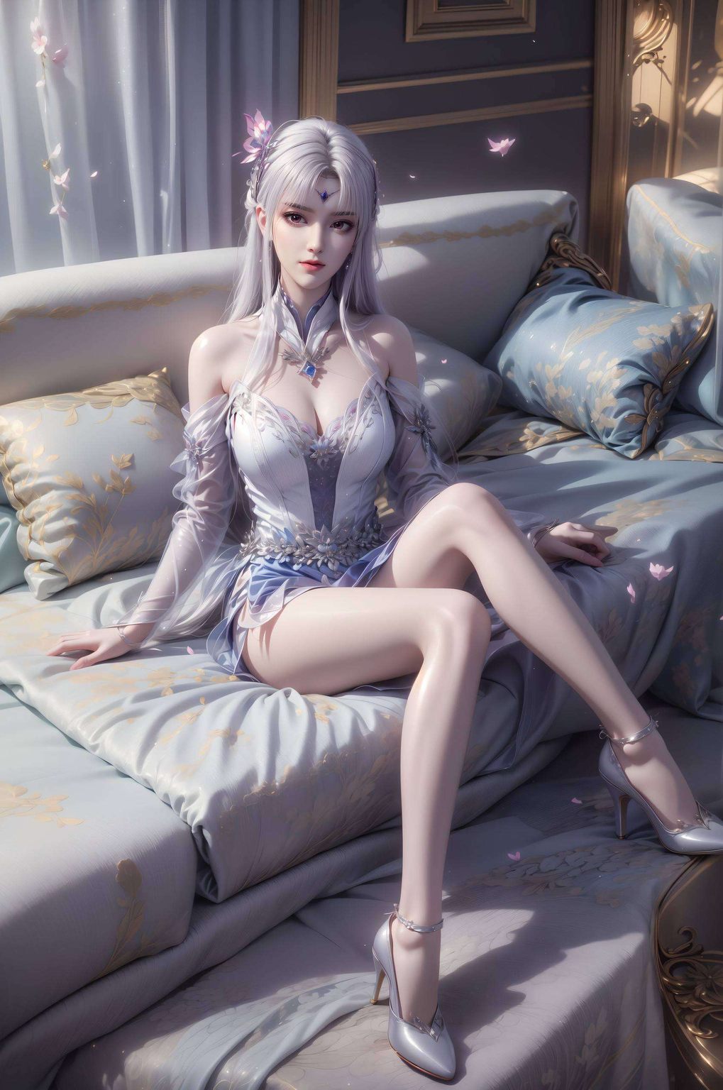 如同她的气质一般那位斗破苍穹中的神秘国漫女神
