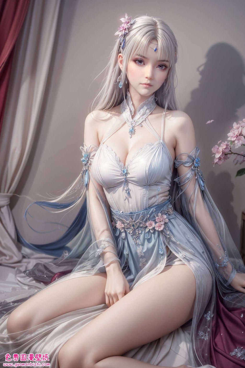 可谓是斗破苍穹里的“厄难毒体”女神一袭白衣
