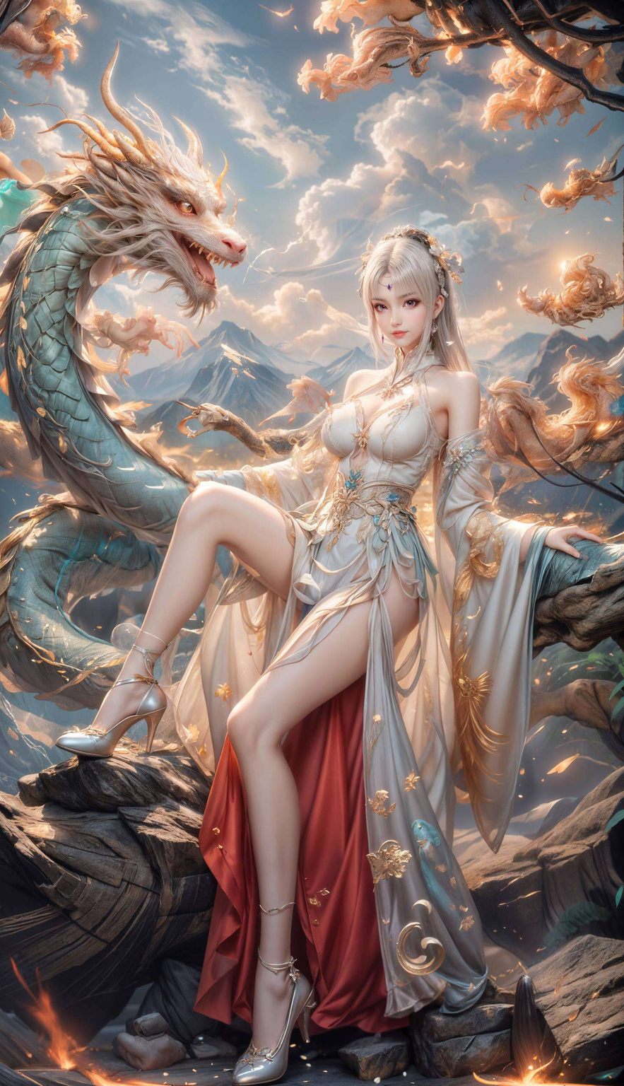 她的每一次出手而这组小医仙加萧炎的壁纸