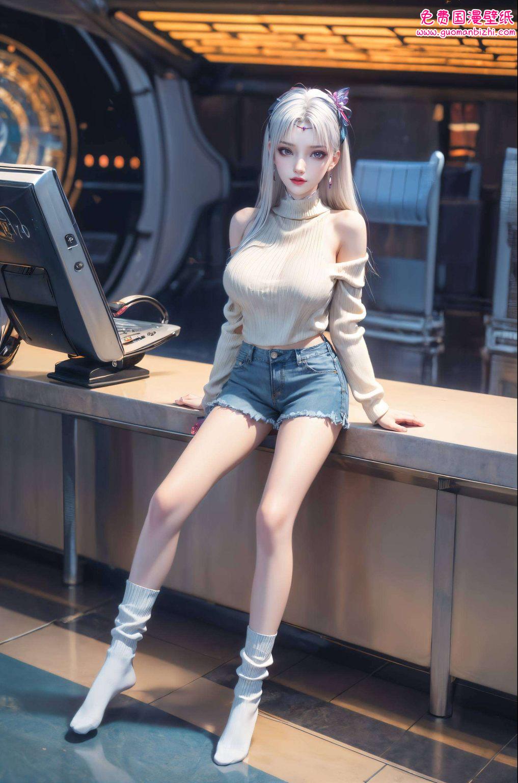 她的风采如动漫美女般耀眼穿梭于国漫的绚丽世界