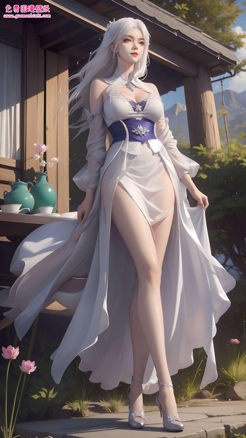 她那深邃的眼眸和国漫中的其他美女相比