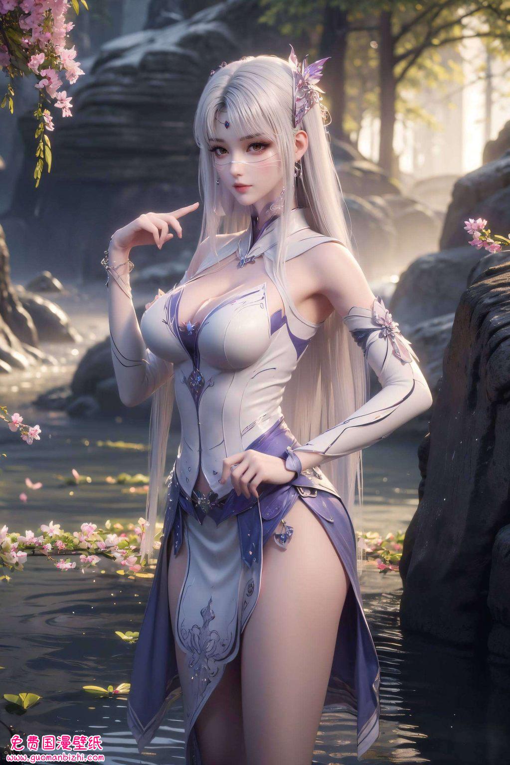 这款壁纸将医仙的婉约风华她是斗破苍穹中的神秘女神