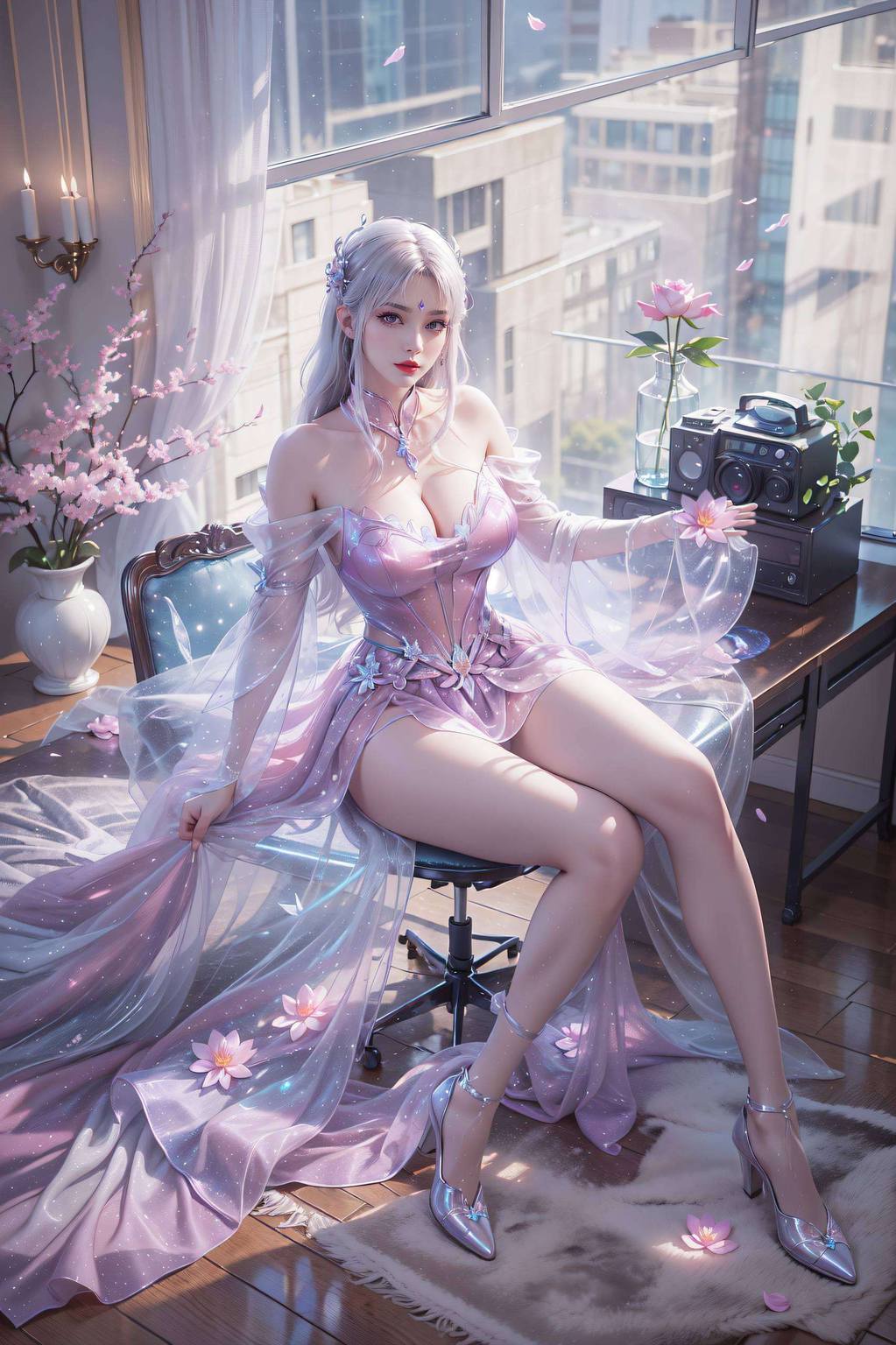 她的每一次眨眼让小医仙的倩影陪伴你每个工作的清晨与疲惫的夜晚