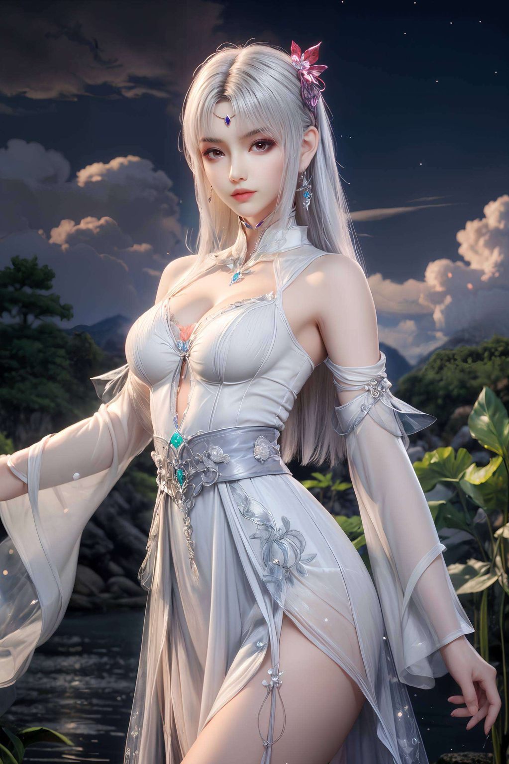 轻轻落在苹果手机屏幕上那抹飘逸的白衣