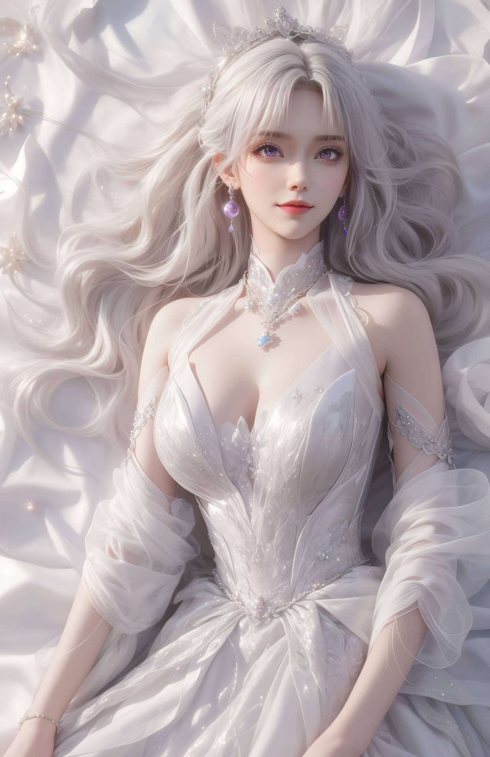 在古风漫画的壁纸世界里她那如仙子般的身影