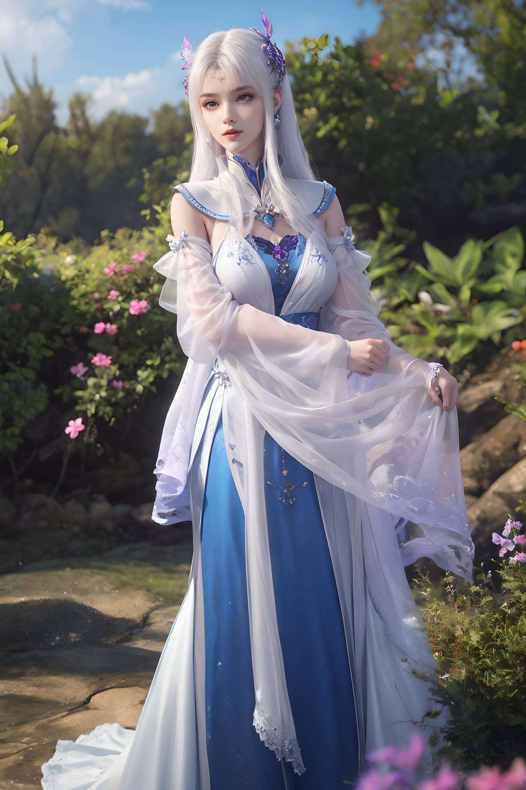 她的眼神中藏着深深的哀伤在1920x1080的高清世界里