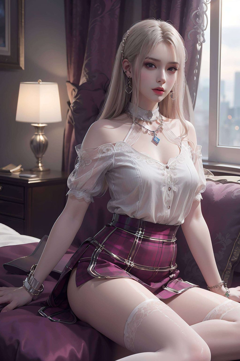 在安卓手机的壁纸世界里她的倩影