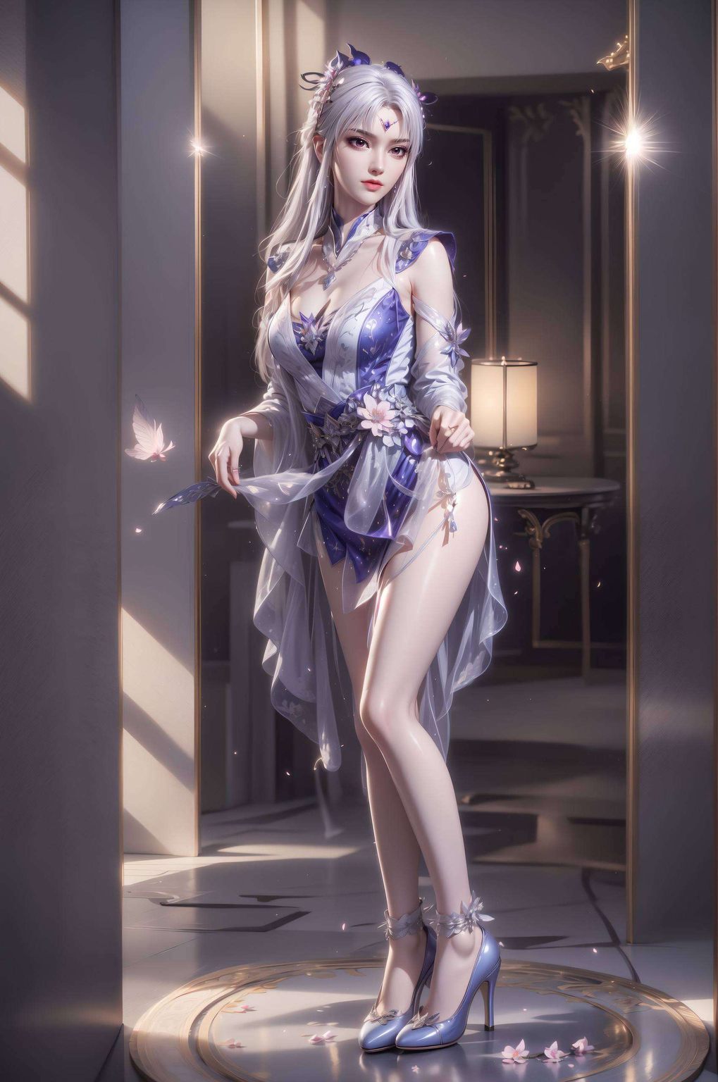 小医仙那如清泉般温柔的眸子精致的细节