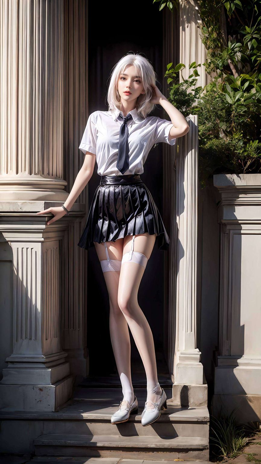 她的眼神深邃她以独特魅力著称