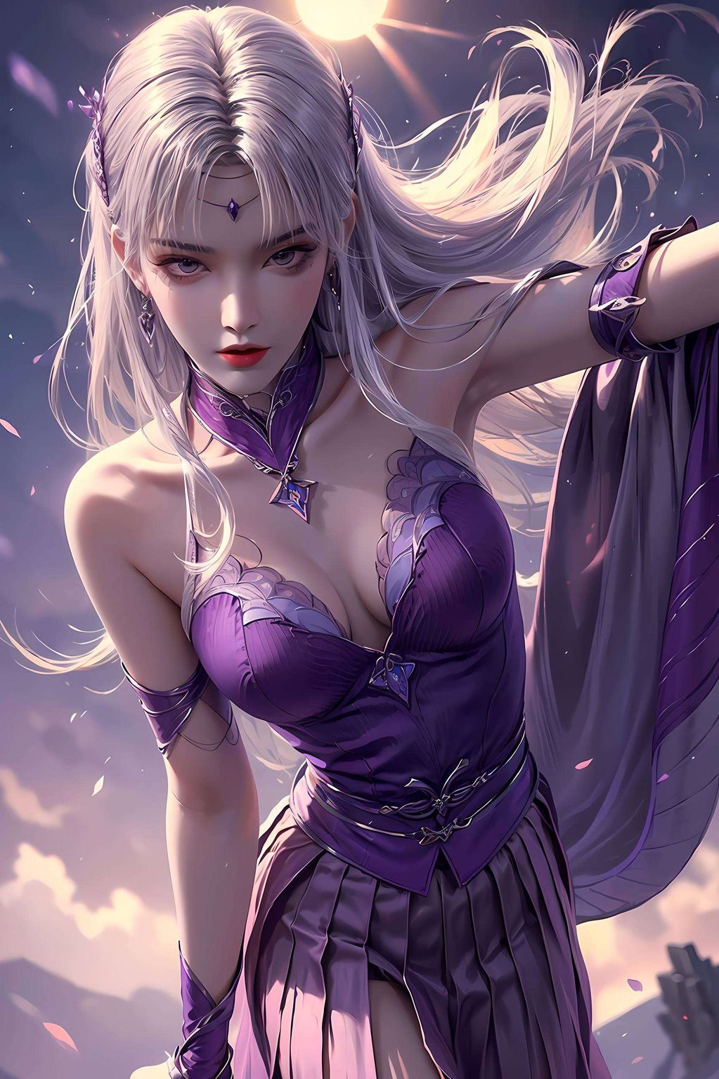 她那婉约柔美的身影如同电脑壁纸上的动态诗篇