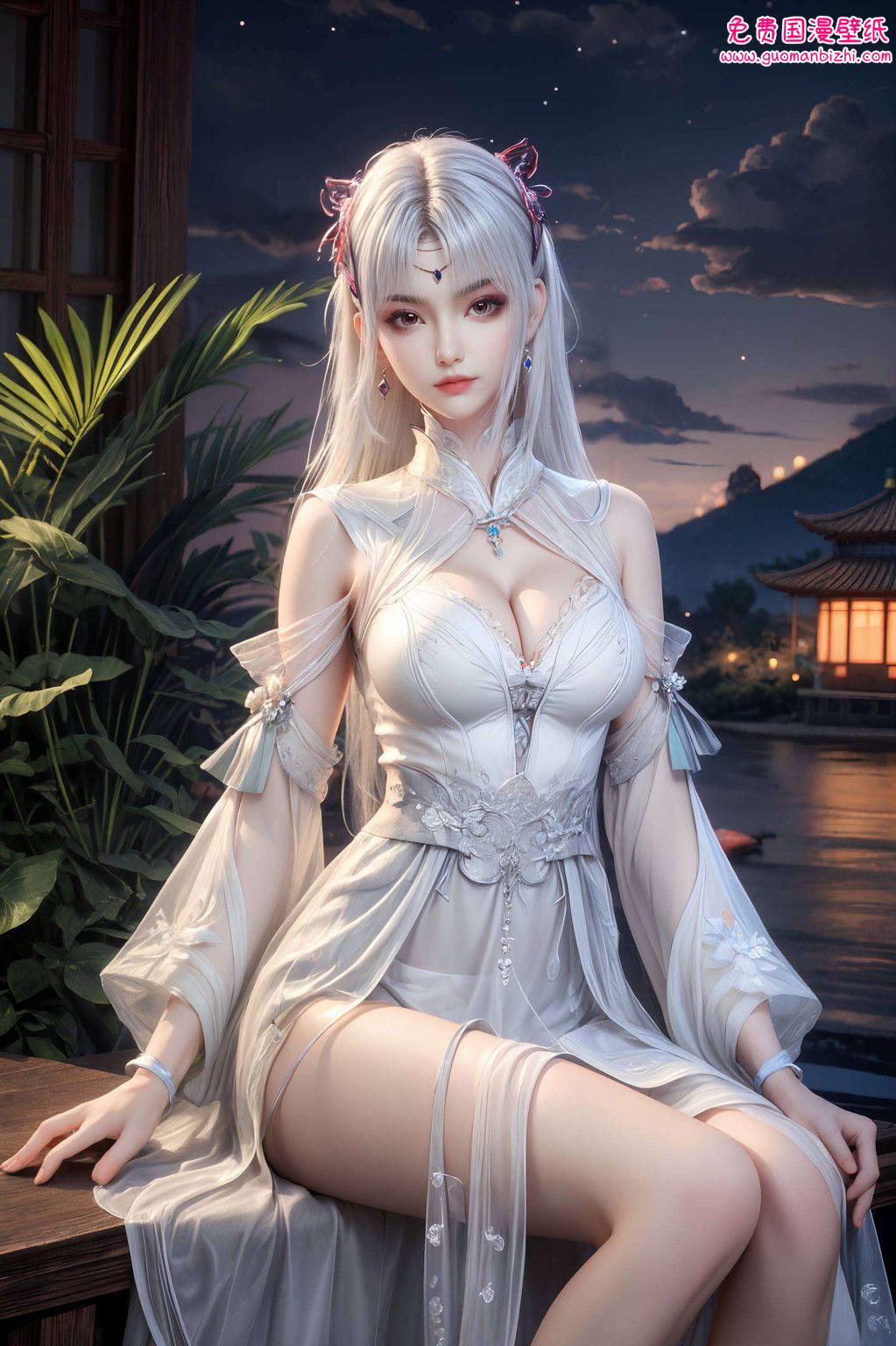 如同国漫中的一抹亮色她优雅的姿态