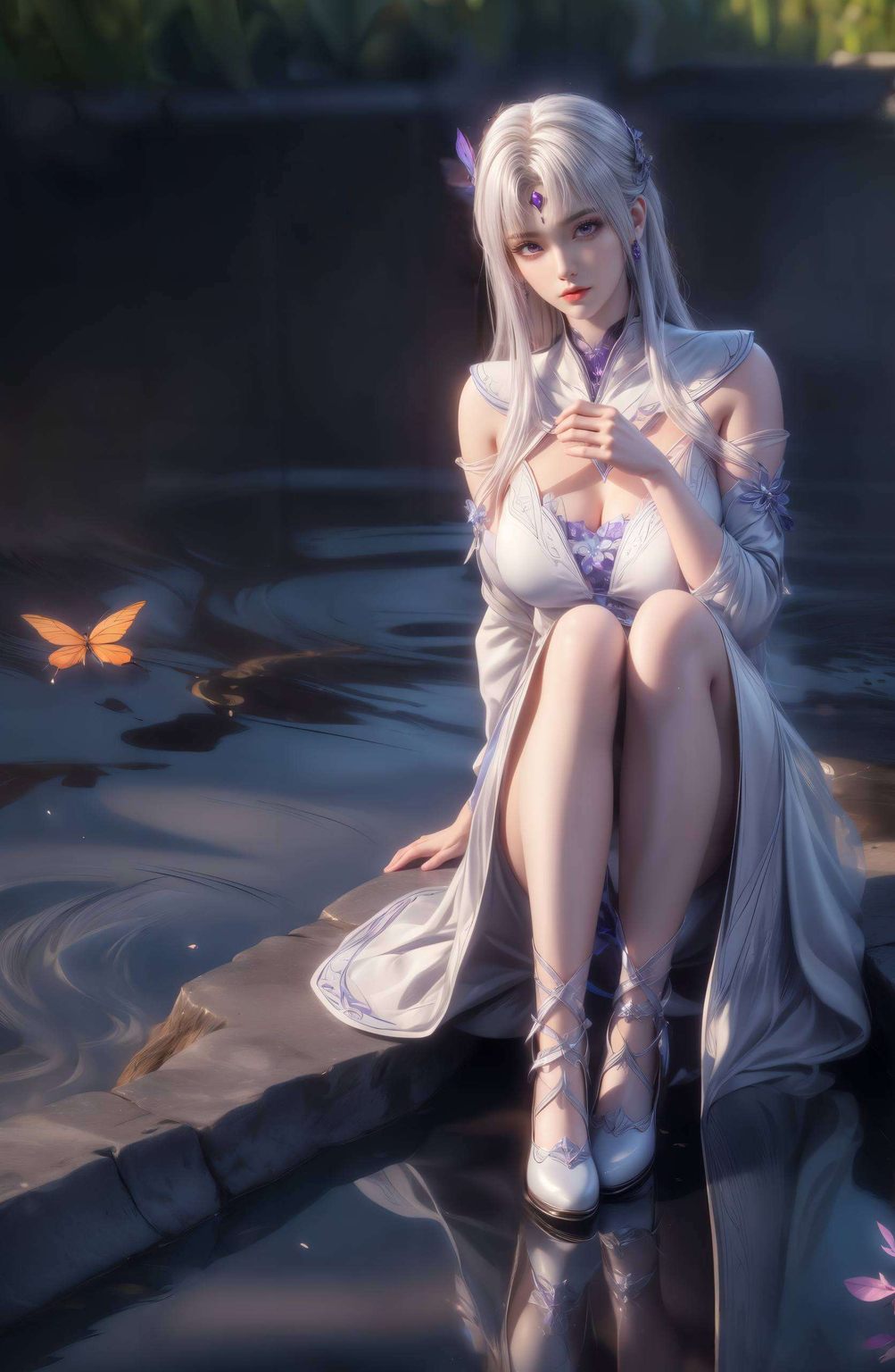 在那深邃的紫色壁纸中仿佛在斗破苍穹的世界里